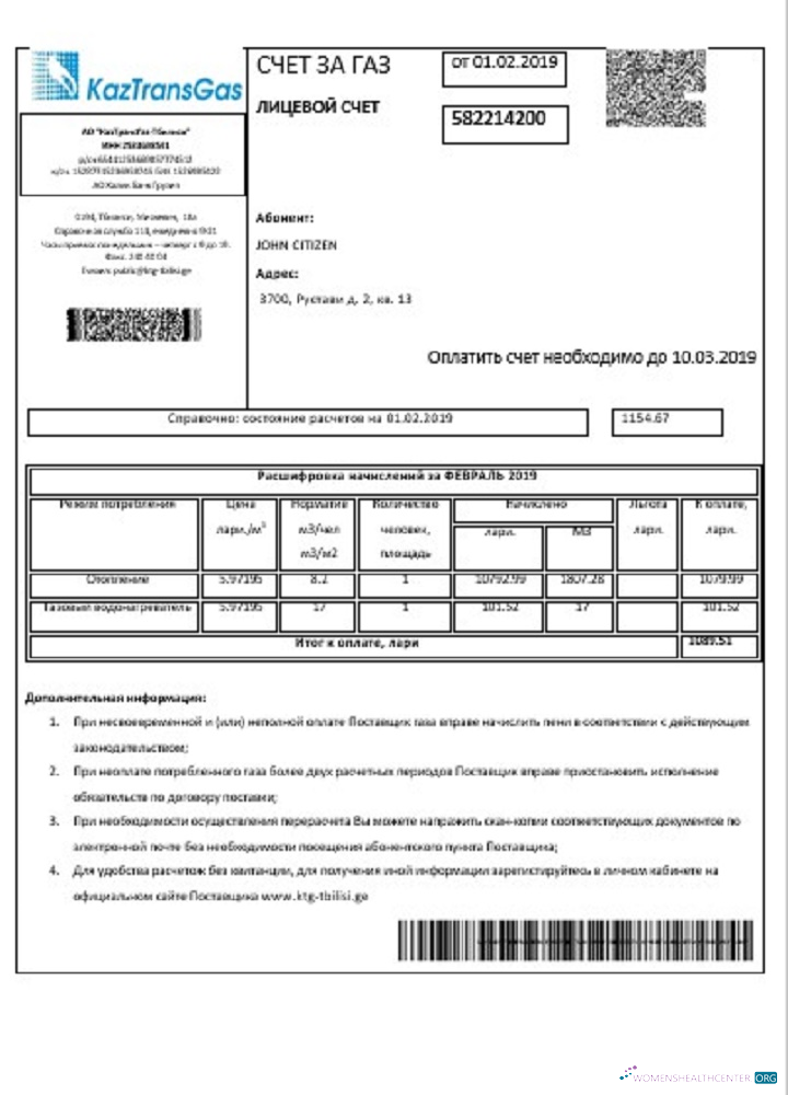download download Georgia KaztransGas utility bill